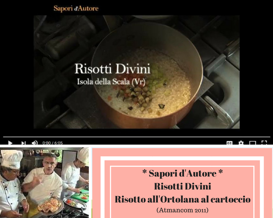 Video sulla preparazione del Risotto all'Ortolana al cartoccio con Costanzo Compri